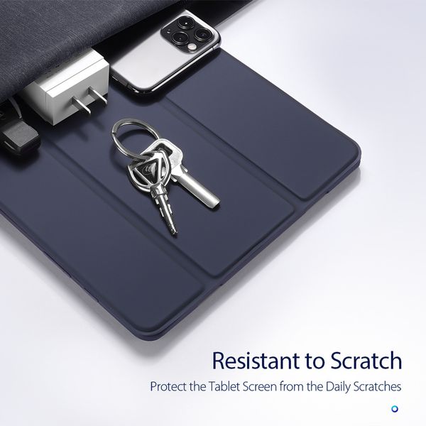 Accezz Coque tablette Smart Silicone Samsung Galaxy Tab A7 - Bleu foncé