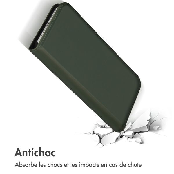 Accezz Étui de télephone Slim Folio en cuir de qualité supérieure Apple iPhone 14 Pro Max - Vert