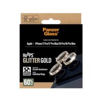 PanzerGlass Protection Caméra Hoops Optic Rings Apple iPhone 17 Pro / 17 Pro Max - Or Pailleté