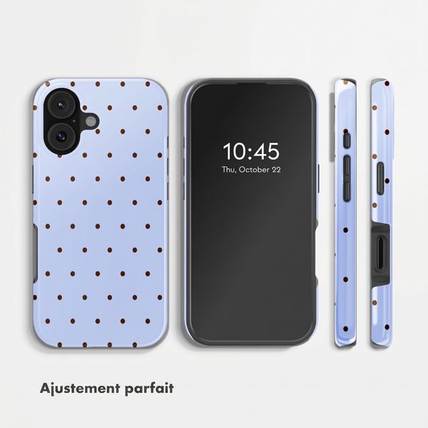 Selencia Coque arrière Vivid avec MagSafe Apple iPhone 17 - Happy Dots Digital Sky