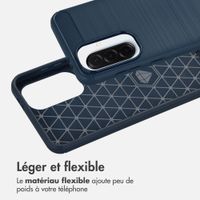 imoshion Coque Brushed Samsung Galaxy A37 (5G) - Bleu foncé