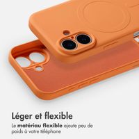 imoshion Coque Couleur avec MagSafe Apple iPhone 16 - Orange