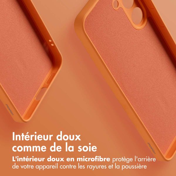 imoshion Coque Couleur avec MagSafe Samsung Galaxy S25 Plus - Orange