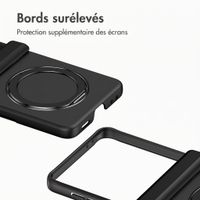 Accezz Color Backcover avec MagSafe et support à anneau Samsung Galaxy Z Flip 8 - Noir