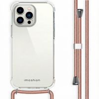 imoshion Coque arrière transparente avec cordon Apple iPhone 14 Pro Max - Rose Doré