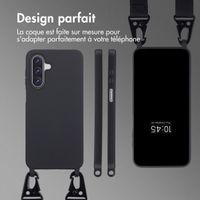 Selencia Coque silicone avec cordon amovible Samsung Galaxy A17 (5G) / (4G) - Noir