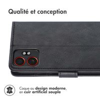 imoshion Étui de télephone portefeuille de luxe Samsung Galaxy Xcover 7 Pro - Noir