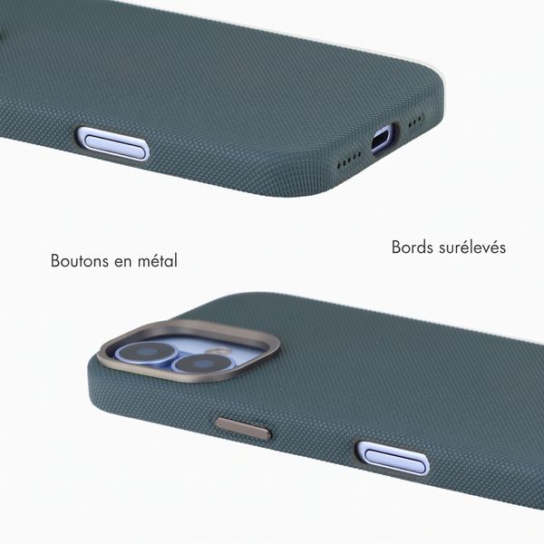 Accezz Coque arrière Mesh avec MagSafe Apple iPhone 17 - Bleu foncé