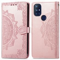 imoshion Etui de télephone Mandala OnePlus Nord N10 5G - Rose Doré
