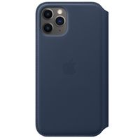 Apple Étui de télephone portefeuille Leather Folio Apple iPhone 11 Pro - Deep Sea Blue