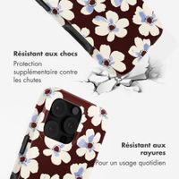 Selencia Coque arrière Vivid avec MagSafe Apple iPhone 16 Pro Max - Choco Flower Pop