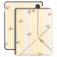 imoshion Étui de liseuse portefeuille design Pliable Kobo Libra Colour - Garden Stripes