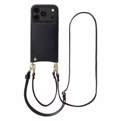 Selencia Coque de télephone Nova avec cordon et porte-cartes Apple iPhone 18 Pro Max / 17 Pro Max - Noir