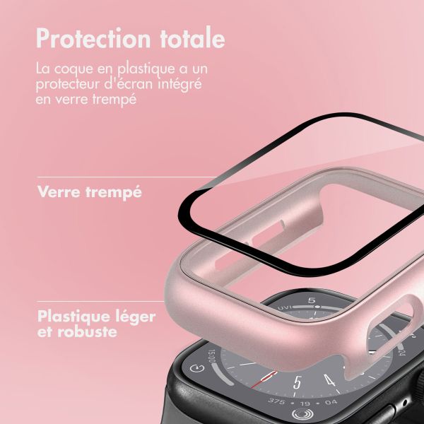 imoshion Coque rigide à couverture complète Apple Watch 4 / 5 / 6 / SE - 44 mm - Rose Doré