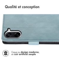 imoshion Étui de télephone portefeuille de luxe OnePlus Nord CE5 - Bleu clair