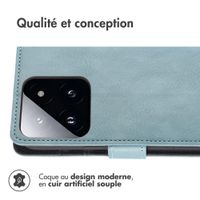 imoshion Étui de télephone portefeuille de luxe Xiaomi 14T Pro - Bleu clair