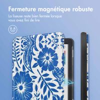 imoshion Design Slim Hard Case Sleepcover Kobo Clara Colour / BW - Flower Tile