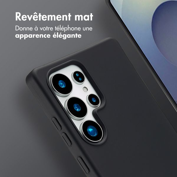 imoshion Coque arrière Color avec cordon amovible et MagSafe Samsung Galaxy S25 Ultra - Noir
