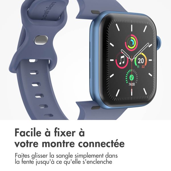 imoshion Bracelet en silicone⁺ Apple Watch | 44/45/46/49 mm - Taille M/L - Navy