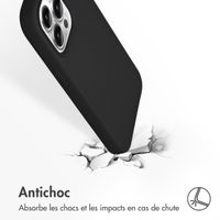 Accezz Coque Liquid Silicone Apple iPhone 13 Pro - Noir