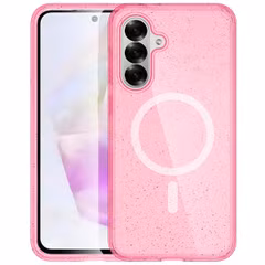 imoshion Coque Pailletée avec MagSafe Samsung Galaxy A56 - Paillettes Rose