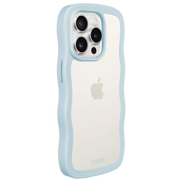 Holdit Coque Wavy Apple iPhone 15 Pro Max - Mineral Blue