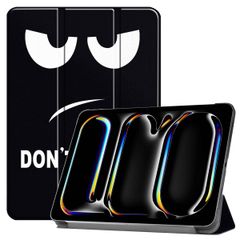 imoshion Coque tablette Design Trifold Apple iPad Pro 11 (2025) M5 / (2024) M4 - Don't touch