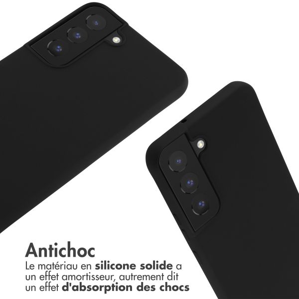 imoshion Coque en silicone avec cordon Samsung Galaxy S22 - Noir