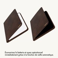 Selencia Coque Croco Apple iPad Air 11 pouces (2026) M4 / (2025) M3 / (2024) M2 / Air 5 (2022) / Air 4 (2020) - Choco Brown