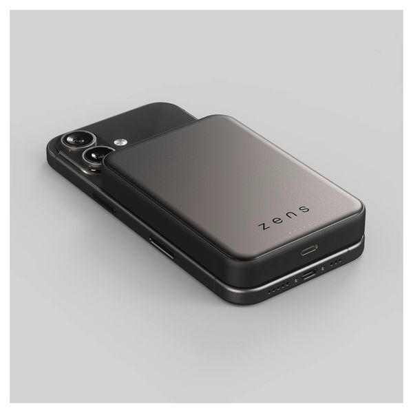 Zens Pro 2 Batterie externe magnétique 10 000 mAh - Semi Solid State - Noir
