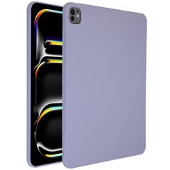 Accezz Coque Liquid Silicone avec porte-stylet Apple iPad Pro 13 (2025) M5 / (2024) M4 - Lila