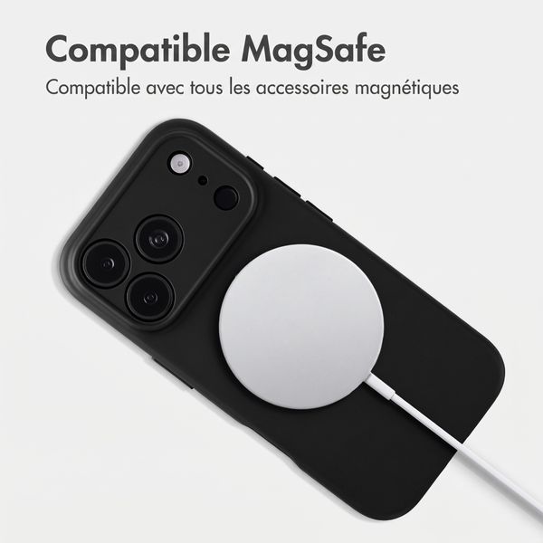 Accezz Coque Grip avec MagSafe Apple iPhone 18 Pro / 17 Pro - Noir