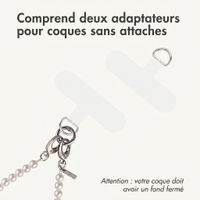 imoshion Cordon de téléphone perlé - Blanc