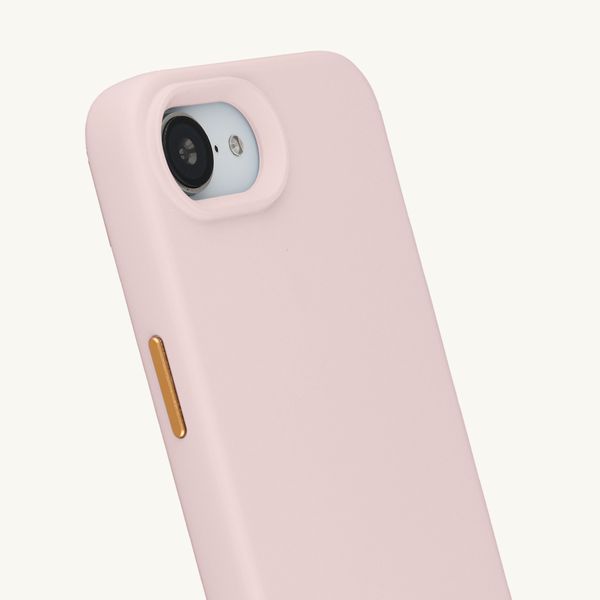 Selencia Coque arrière Rivièra avec MagSafe avec crochets amovibles Apple iPhone 17e / 16e - Sorbet Pink