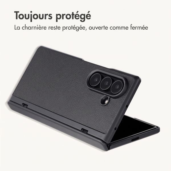 imoshion Étui Slim en cuir synthétique Samsung Galaxy Z Fold 8 Ultra - Noir