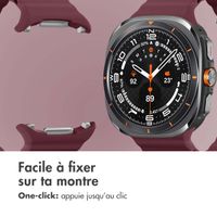 imoshion Bracelet Ocean en silicone Samsung Galaxy Watch Ultra (2024/2025) - Wine Red