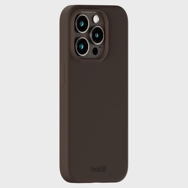 Holdit Coque Silicone Apple iPhone 15 Pro - Chocolate