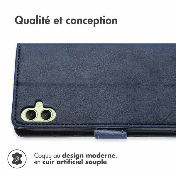 imoshion Étui de télephone portefeuille de luxe Samsung Galaxy A05s - Bleu foncé