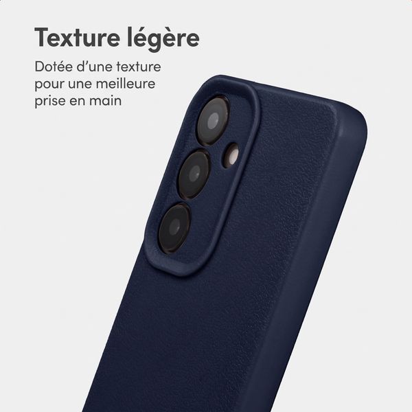 imoshion Coque arrière Texture Samsung Galaxy S25 - Bleu foncé