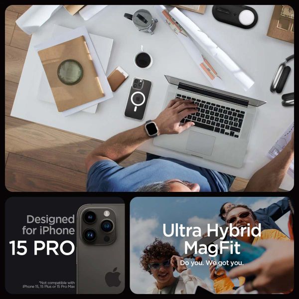Spigen Coque Ultra Hybrid MagSafe Apple iPhone 15 Pro - White