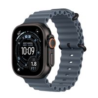 Apple Bracelet Ocean Apple Watch | 44/45/46/49 mm - Anchor Blue / Black Titanium