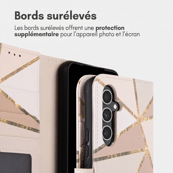 imoshion Étui de télephone portefeuille Design Samsung Galaxy A54 (5G) - Beige Graphic