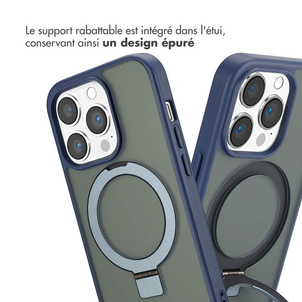 Accezz Coque Ring Stand avec MagSafe Apple iPhone 14 Pro - Bleu