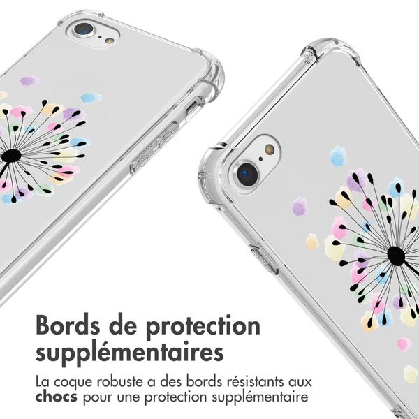 imoshion Coque Design avec cordon Apple iPhone SE (2022 / 2020) / 8 / 7 - Sandstone Dandelion