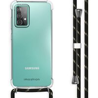 imoshion Coque arrière transparente avec cordon Samsung Galaxy A52(s) (5G/4G) - Noir & Doré