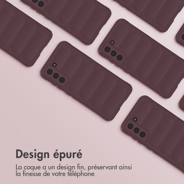 imoshion EasyGrip Backcover Samsung Galaxy S21 FE - Aubergine