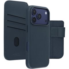 Accezz Étui de télephone portefeuille en cuir 2-en-1 avec MagSafe Apple iPhone 18 Pro Max / 17 Pro Max - Nightfall Blue