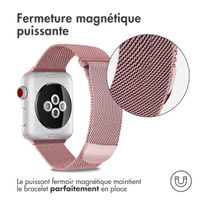 imoshion Bracelet magnétique milanais Apple Watch | 44/45/46/49 mm - Taille S - Rose