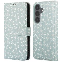 imoshion Étui de télephone portefeuille Design Samsung Galaxy S26 - Smoke Green Flowers