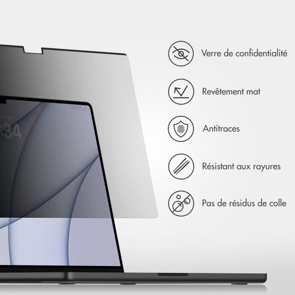 Accezz Protecteur d'écran de privacy magnétique Apple MacBook Pro 14 pouces (2021 / 2023 M3 chip / 2024 M4 chip / 2025 M5 chip)